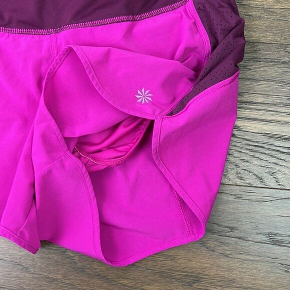 ATHLETA Track This Run Short Fuchsia/Burgundy S EUC - Picture 5 of 5